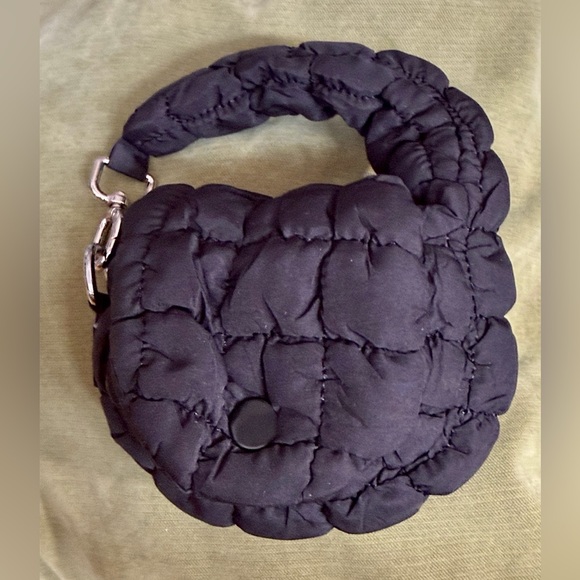 NEW Quilted Puffer Mini Shoulder Bag Charms. 2 LEFT. Light Cream, Coral Pink - Picture 6 of 9